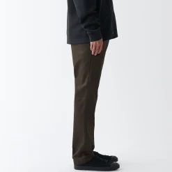Sale Muji Pantalon Chino en coton stretch coupe slim homme ‐ Longueur 82cm Beige