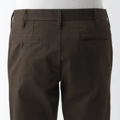 Sale Muji Pantalon Chino en coton stretch coupe slim homme ‐ Longueur 82cm Beige