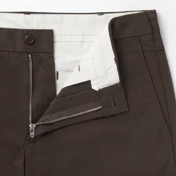 Sale Muji Pantalon Chino en coton stretch coupe slim homme ‐ Longueur 82cm Beige
