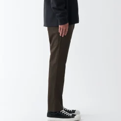 Sale Muji Pantalon Chino en coton stretch coupe slim homme ‐ Longueur 76cm 18855
