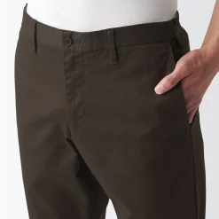 Sale Muji Pantalon Chino en coton stretch coupe slim homme ‐ Longueur 76cm 18855