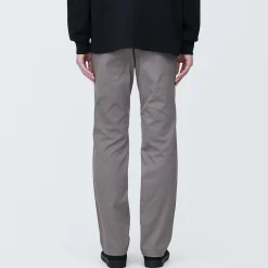 Discount Muji Pantalon Chino en coton stretch coupe slim pour homme Brun Grisâtre