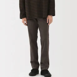 Best Muji Pantalon Chino long en coton stretch coupe slim pour homme