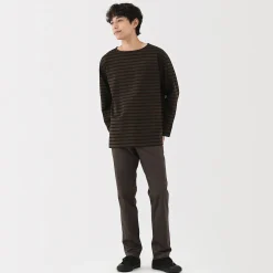 Best Muji Pantalon Chino long en coton stretch coupe slim pour homme