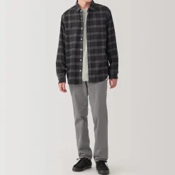 Best Muji Pantalon Chino long en coton stretch coupe slim pour homme