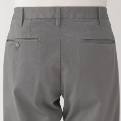 Best Muji Pantalon Chino long en coton stretch coupe slim pour homme