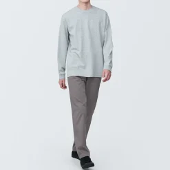 Best Muji Pantalon Chino long en coton stretch coupe slim pour homme