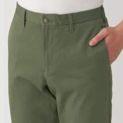 Best Muji Pantalon Chino long en coton stretch coupe slim pour homme