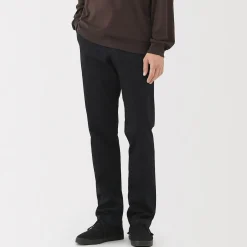 Sale Muji Pantalon Chino long en coton stretch coupe slim pour homme
