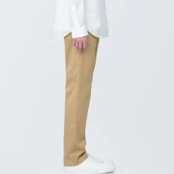 Sale Muji Pantalon Chino long en coton stretch coupe slim pour homme
