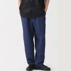 Sale Muji Pantalon confortable en lin et lyocell pour homme