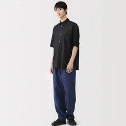 Sale Muji Pantalon confortable en lin et lyocell pour homme