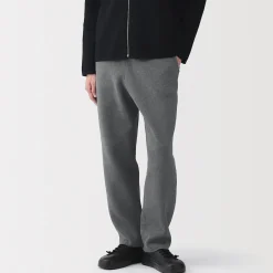 Best Muji Pantalon confortable en maille côtelée Milano de coton pour homme
