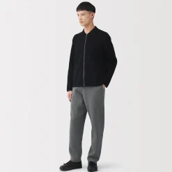 Best Muji Pantalon confortable en maille côtelée Milano de coton pour homme