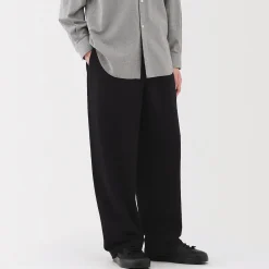 Online Muji Pantalon confortable en mélange de cachemire recyclé pour homme