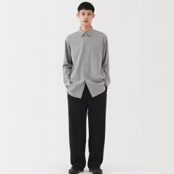 Online Muji Pantalon confortable en mélange de cachemire recyclé pour homme
