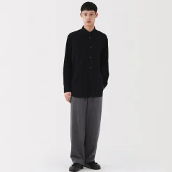 Online Muji Pantalon confortable en mélange de cachemire recyclé pour homme