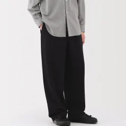 Online Muji Pantalon confortable en mélange de cachemire recyclé pour homme