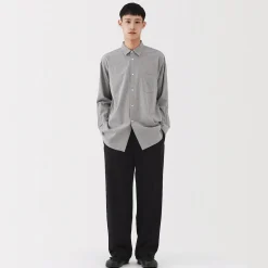 Online Muji Pantalon confortable en mélange de cachemire recyclé pour homme