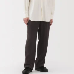 Online Muji Pantalon confortable en mélange de cachemire recyclé pour homme