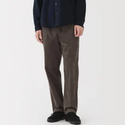 Discount Muji Pantalon confortable en velours côtelé pour homme