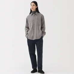 Discount Muji Pantalon confortable en velours côtelé pour homme