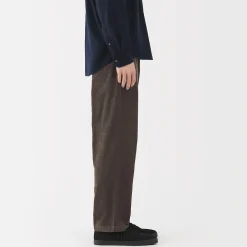 Discount Muji Pantalon confortable en velours côtelé pour homme