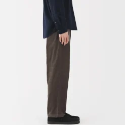 Discount Muji Pantalon confortable en velours côtelé pour homme