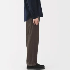Discount Muji Pantalon confortable en velours côtelé pour homme