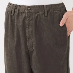 Discount Muji Pantalon confortable en velours côtelé pour homme
