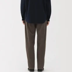 Discount Muji Pantalon confortable en velours côtelé pour homme
