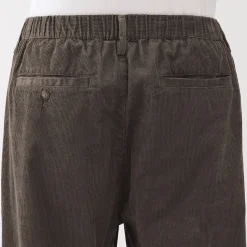 Discount Muji Pantalon confortable en velours côtelé pour homme
