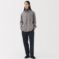 Discount Muji Pantalon confortable en velours côtelé pour homme