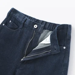 Outlet Muji Pantalon coupe cocon en denim et kapok mélangé pour femme