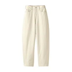 Outlet Muji Pantalon coupe cocon en denim et kapok mélangé pour femme