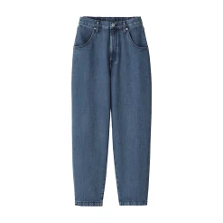 Muji Pantalon coupe cocon en denim et kapok mélangé pour femme