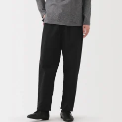 Discount Muji Pantalon coupe confortable en coton pour femme