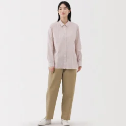 Discount Muji Pantalon coupe confortable en coton pour femme
