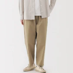 Discount Muji Pantalon coupe confortable en coton pour femme