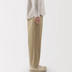 Discount Muji Pantalon coupe confortable en coton pour femme