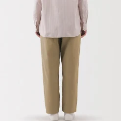 Discount Muji Pantalon coupe confortable en coton pour femme