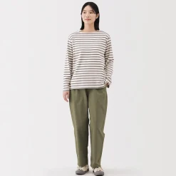 Discount Muji Pantalon coupe confortable en coton pour femme