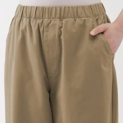 Discount Muji Pantalon coupe confortable en coton pour femme