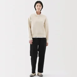 Discount Muji Pantalon coupe confortable en coton pour femme