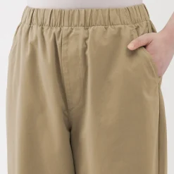 Discount Muji Pantalon coupe confortable en coton pour femme
