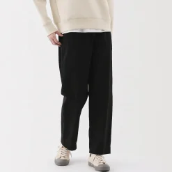 Discount Muji Pantalon coupe confortable en coton pour femme