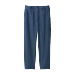 Discount Muji Pantalon coupe confortable en denim lavé pour homme ‐ Indigo