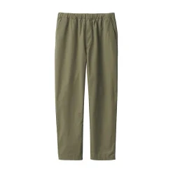 Hot Muji Pantalon coupe confortable en coton lavé pour homme