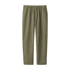 Hot Muji Pantalon coupe confortable en coton lavé pour homme