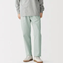 Muji Pantalon coupe confortable en coton lavé pour homme